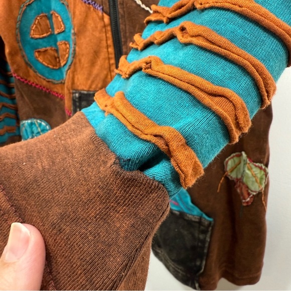 Rising International Patchwork Zip up Hoodie - Picture 7 of 9